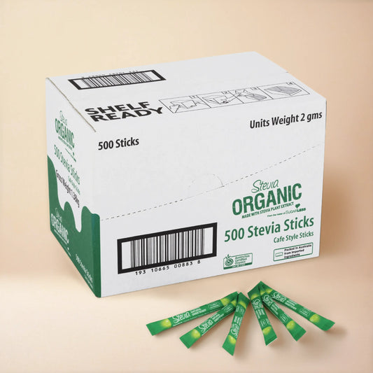 Stevia Organic Sweetener 500 Cafe Sticks