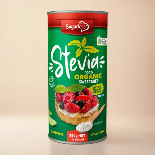 Sugar Free Stevia Certified Organic Sweetener 350g Canister