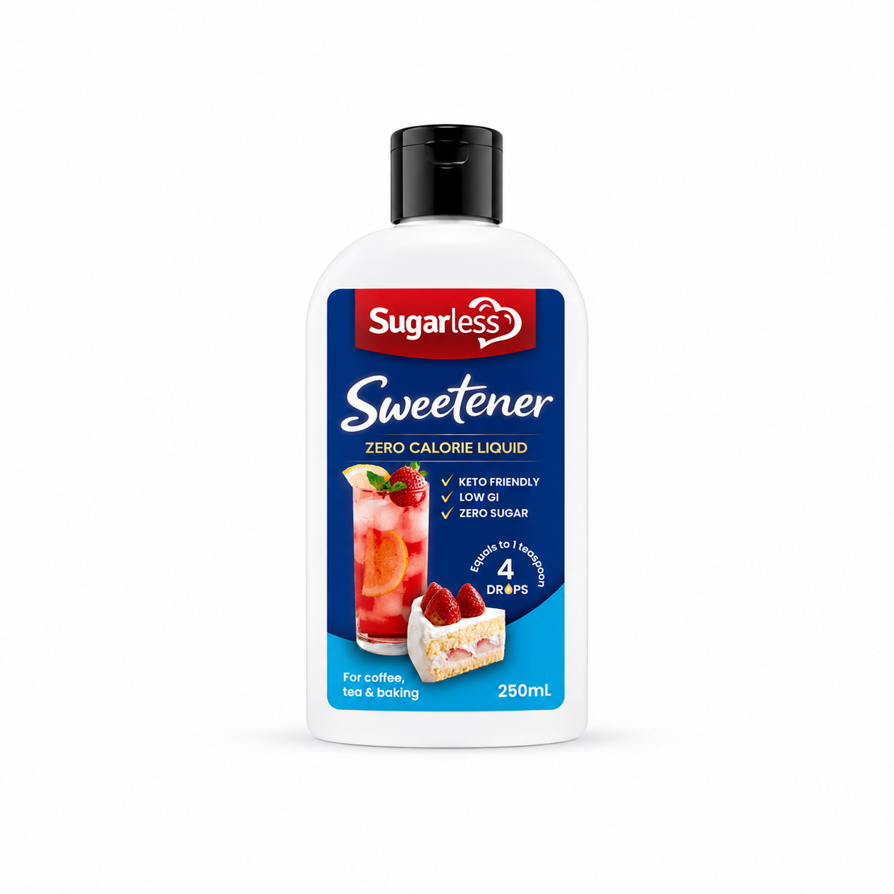 Sugar Free Liquid Sweetener 250ml - Sugar Alternative for Drinks & Cooking