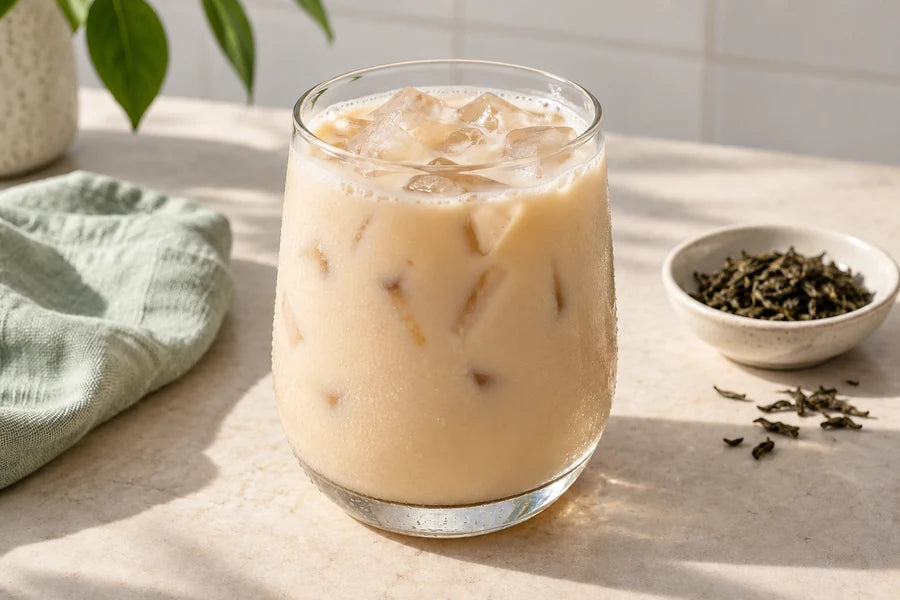 Jasmine coconut milk tea made with Sugarless Liquid Sweetener
