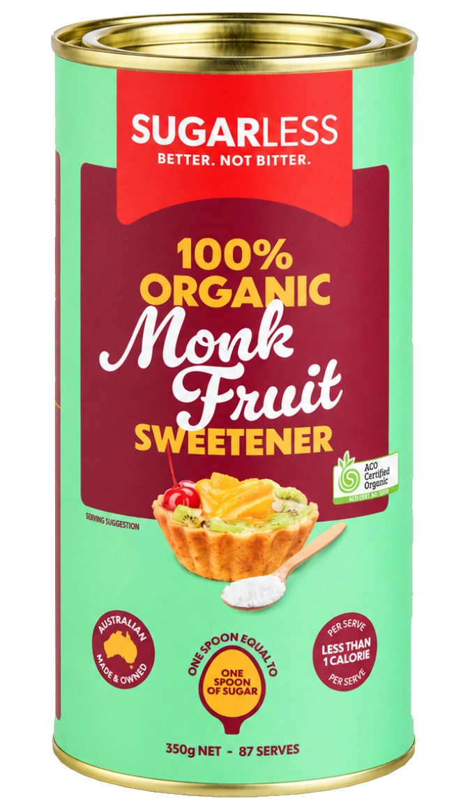 Sugarless Organic Monk Fruit Sweetener 350g – Pre-order