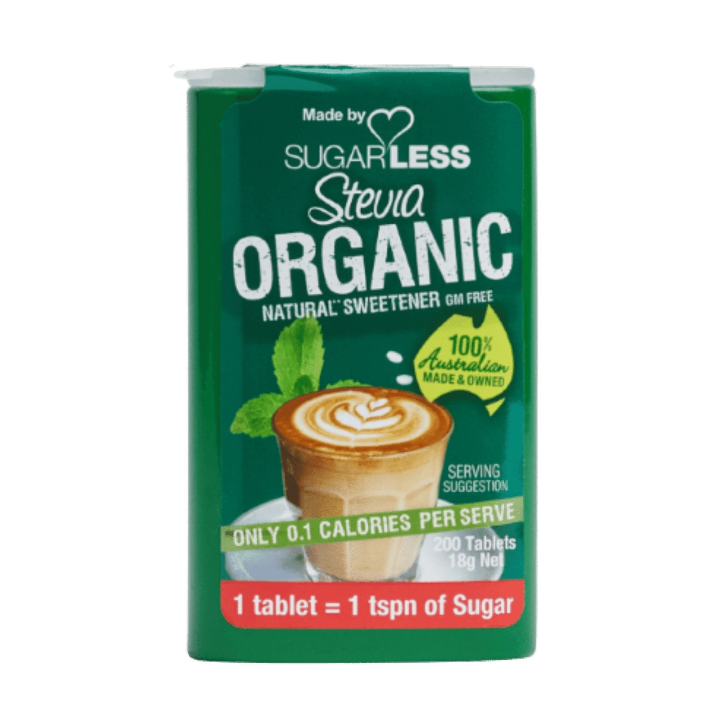 Sugarless Stevia Organic 200 Tablets