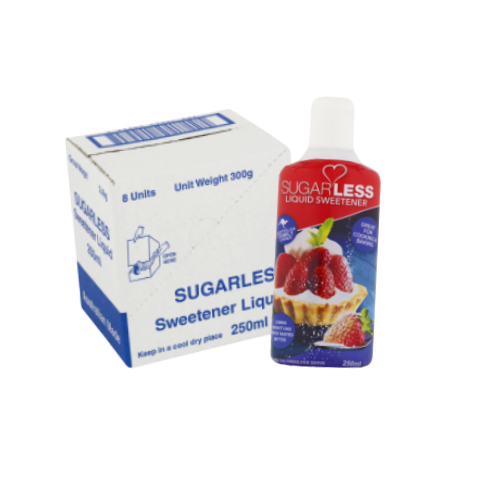 Sugarless Zero Calorie Liquid Sweetener 250ml bulk pack of 8
