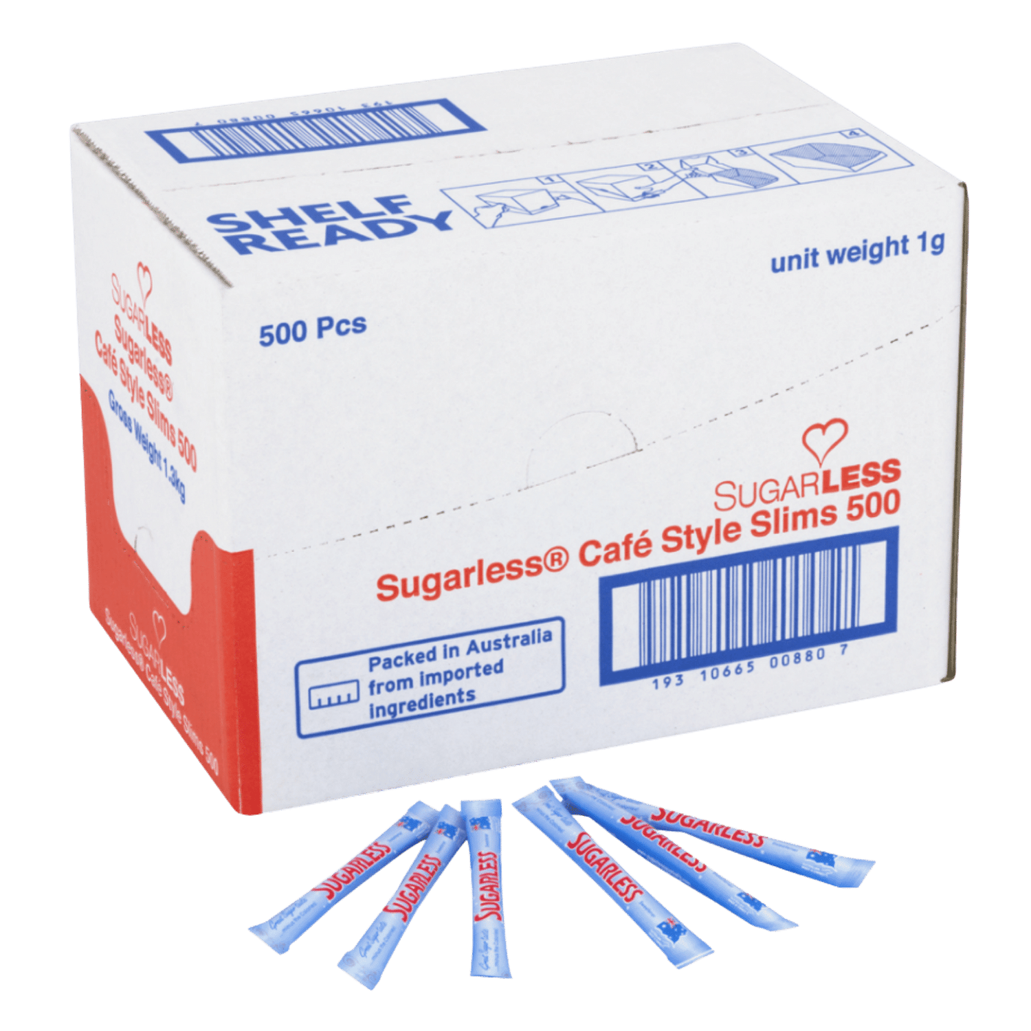Sugarless Sweetener 500 Cafe Sticks